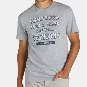 Gray Funny Y2K Graphic T-Shirt